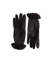 Valentino VLogo Signature Mesh Gloves 7.5 black