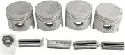 KAKA AUTO PARTS 4x Engine Piston Rings & Wrist Pin Sets Compatible with Toyota Hilux LN86 LN111 2.8L