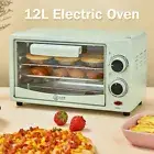 12L 600W Electric Oven Bake Benchtop Rotisserie Grill Mini Table Oven