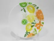 ❤️ 1 CORELLE Contemporary Fruit APPETIZER PLATE Bread Citrus Lemon Lime Orange