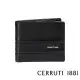 【Cerruti 1881】義大利頂級小牛皮4卡零錢袋短夾 MIKE(黑色 CEPU05528M 贈原廠送禮提袋)