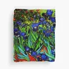 Van Gogh - Irises, famous painting Duvet Cover