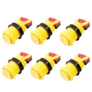 Arcade Game HAPP Style Push Button with Microswitch For JAMMA MAME DIY Yellow US