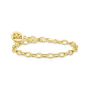 Buy Charm bracelet with goldbears logo gold by Thomas Sabo online - THOMAS SABO Australia