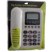 Big Button Speaker Phone with Caller ID by Columbia Telecommunications - NEW