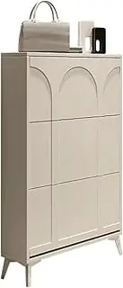 Shoe Storage Cabinet White Shoe Cabinet, Wooden Shoe Shelf, Large Capacity Storage Cabinet for Flats Casual Shoes, Shoe Rack Organizer for Entryway Shoe Organizer