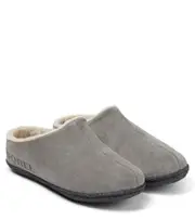 [Sorel Kids] Sorel Kids Youth Lanner Ridge™ II suede slides UK 1 beige