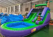 21FT(L) Commercial Grade Water Slide for Kids Adults, (Heavy Duty Full PVC) (Big Airtight Splash Water Pool), 1100w Blower, Inflatable Waterslide for Backyard, Outdoor Park, 21x9x12ft