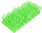 Toyvian Dog Feeding Mat Grass Pattern Silicone Slow Eating Mat for Puppies Versatile Pet Accessory Nonslip Base
