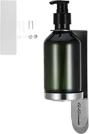 Garneck 1set Wall Mounted Soap Dispenser Holder with Capacity Bottle for Kitchen Bathroom Convenient Press Mechanism Space Saving Design Versatile Use