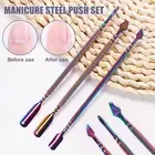 3pcs/set Nail Set Polished Easy to Use Manicure Pedicure Tools Kit Double Head