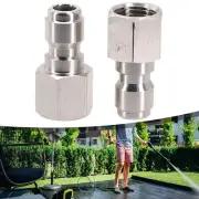 Pressure Washer Fittings 1/4 Male/Female Spare Parts Stainless Steel 5000 PSI