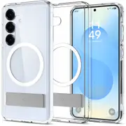 SPIGEN Galaxy S25 Case, 2025 Genuine Ultra Hybrid S MagSafe Compatible Magnet Kickstand Cover for Samsung