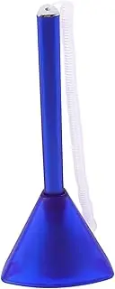 TEHAUX Secure Counter Pens Black With Plastic Attached To Adhesive Back Base Pen Holder Reception Pen For Home Workplace School Office Blue