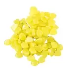 100Pcs Reusable Glow In The Dark Pebbles for Outdoor Landscaping (Yellow)