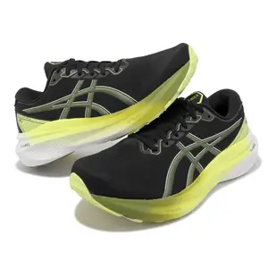 Asics 慢跑鞋 GEL-Kayano 30 4E 超寬楦 黑 黃 亞瑟士 男鞋 支撐 ACS 1011B690003