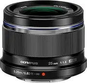 Olympus ES-M2518 F1.8 M.Zuiko Digital Camera Lens, Black, 25 mm Size