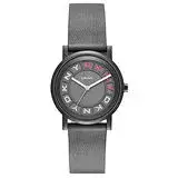 在飛比找遠傳friDay購物優惠-DKNY 摩登熠光時尚腕錶-灰x桃x皮帶