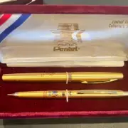 Vintage PENTEL Excalibur Olympics Rolling Writer Mechanical pen/Pencil set