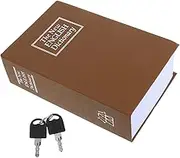 Decorative Book Shaped Safe with Key Lock Hidden Storage Container for Valuables Discreet Design Realistic Faux Book Appearance Compact and Sturdy for Home Office Use