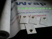 TYVEK ground cloth sheet 7X8 ft. W/ 4 GROMMET TABS