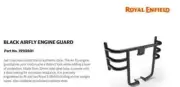 Durable Black Airfly Engine Guard Premium Protection for Your Royal Enfield