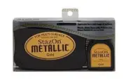 New StazOn Solvent Ink Pad Metallic Kit - Gold