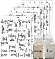 168Pcs Kitchen Pantry Labels, Water & Oil Resistant Kitchen Labels Stickers Food Jar Label for Storage Containers and Organization, Black Labels for Food Containers Jars for Sugar, Coffee, Flour, Salt