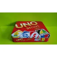 在飛比找蝦皮購物優惠-<楓扭蛋>聚會UNO桌游牌加厚UNO撲克牌豪華鐵盒裝便攜UN