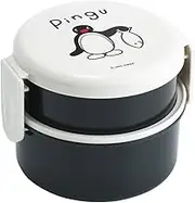 Skater ONWR1AG-A Bento Box, Pingu, 16.9 fl oz (500 ml), 2-Tier, Round, Antibacterial, Made in Japan