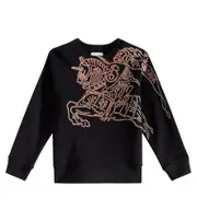 [Burberry Kids] Burberry Kids EKD cotton jersey sweatshirt Y 6 black