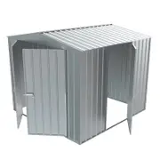 Build-a-Shed 2.3 x 2.3 x 2.3m Gable Single Hinged Side Door Shed - Zinc