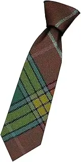 [I LUV LTD] Boys All Wool Tie Woven And Made in Scotland in Buchanan Old Sett Ancient Tartan