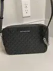 Michael Kors Jet Set Large EW Black Crossbody Messenger Bag