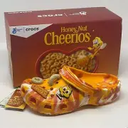 Crocs Classic Honey Nut Cheerios Clogs Junior 4 Orange Unisex All-Terrain New