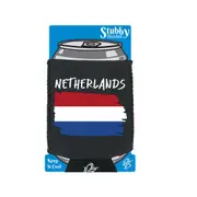 Netherlands Country Flag Nationality - Stubby Holder With Base