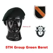 1PC VIETNAM WAR US ARMY 5TH Special Forces Group Green Beret Military Wool Hats