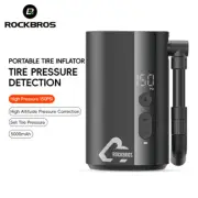 ROCKBROS Portable Electric Bike Pump 150PSI Presta/Schrader Valve Tire Inflator