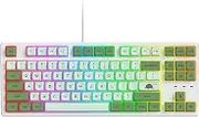Fogruaden 75% Mechanical Keyboard with Red Switch, RGB Backlit Gaming Keyboard, 87 Keys Compact TKL Wired USB Keyboard for Win/Mac Laptop PC Gamer - Matcha