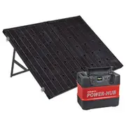 Projecta PH125 12V Portable Power-Hub & 12V 120W Monocrystalline Portable Folding Sola