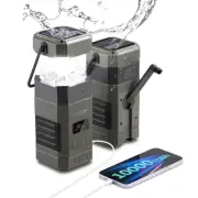 [10000mAh Waterproof] SL10 Emergency Radio, Hand Crank Solar Camping Lantern,...