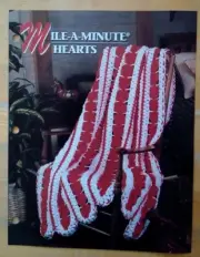 Mile-A-Minute Hearts Annie's Attic Crochet Pattern Leaflet Quilt & Afghan Club