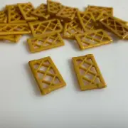30 per lot NEW LEGO Warm Gold (Pearl Gold) Lattic 1/2 For Frame 1X4X3 (4541873)