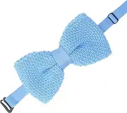 [DWOY] Knitted Bow Tie for Men Adjustable Men's Pre-Tied Knitted Bow Ties