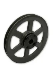CAST IRON ELECTRIC MOTOR PULLEY SHEAVE 8.75", 1 SINGLE GROOVE FOR 3L 4L A BELTS