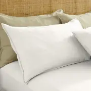 Linen Pillowcase Pair Musk Size 48X73cm by MyHouse