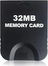 32MB (507 Blocks) High-Speed Gamecube Memory Card - Compatible with Nintendo Gamecube & Wii Consoles Video Game Accessory Kits- Black
