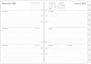newestor 2025 Weekly & Monthly Planner Refill for A5 Ring Binder, Jan 2025 to Dec 2025, 5-3/4" x 8-1/4", 6-Hole Punched