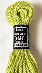 DMC Laine Tapisserie France 100% Wool Tapestry Yarn - 1 Skein Yellow Green #7548