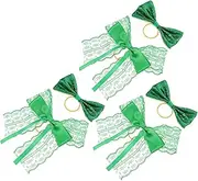 CHILDWEET Patrick's Day Mini Bow Ties Irish Wine Bottle Ornaments DIY Craft Decor